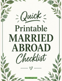 Married Abroad Checklist